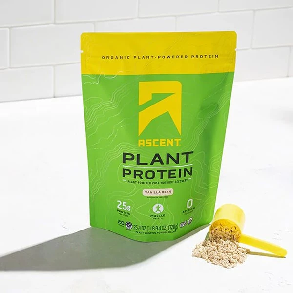 Ascent Protein Plant-Based Protein Powder - Vanilla 1 Ascent Protein Plant-Based Protein Powder - Vanilla