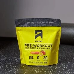 Gluten Free Ascent Protein Pre Workout - Orange Mango 30 Serving Bag