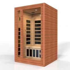 Dynamic Saunas Dynamic Cordoba 2-person Low EMF FAR Infrared Sauna (Canadian Hemlock)