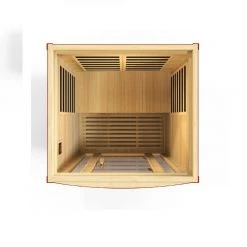 Dynamic Saunas Dynamic San Marino Elite 2-person Ultra Low EMF FAR Infrared Sauna (Canadian Hemlock) Heat Therapy