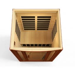 Dynamic Saunas Dynamic San Marino Elite 2-person Ultra Low EMF FAR Infrared Sauna (Canadian Hemlock) Heat Therapy