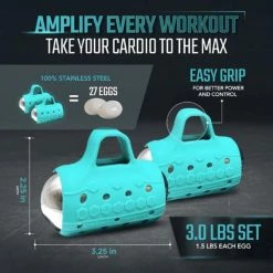 Free Weights Egg Weights 3Lbs Cardio Max With Bag 12 Free Weights Egg Weights 3Lbs Cardio Max With Bag