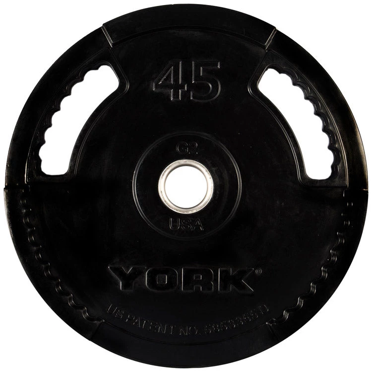 York Barbell 2" G-2 Rubber Olympic Weight Plate Barbells, Weight Bars & Plates 1 York Barbell 2" G-2 Rubber Olympic Weight Plate Barbells, Weight Bars & Plates