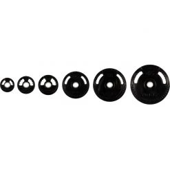 York Barbell 2" G-2 Rubber Olympic Weight Plate Barbells, Weight Bars & Plates