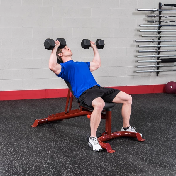Body-Solid Body Solid Flat/Incline/Decline Bench, RED FRAME 7 Body-Solid Body Solid Flat/Incline/Decline Bench, RED FRAME