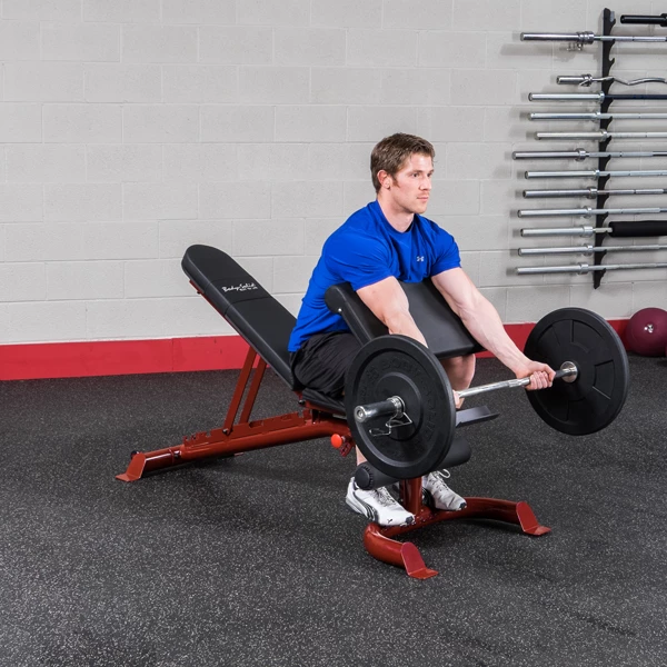 Body-Solid Body Solid Flat/Incline/Decline Bench, RED FRAME 9 Body-Solid Body Solid Flat/Incline/Decline Bench, RED FRAME
