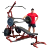 Body-Solid Weight Training Body Solid Corner Leverage Gym Package, Includes GFID100 Bench