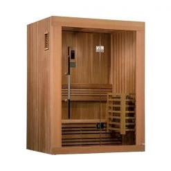 Golden Designs 2 Person Traditional Steam Sauna - Canadian Red Cedar