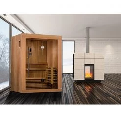 Golden Designs 2 Person Traditional Steam Sauna - Canadian Red Cedar