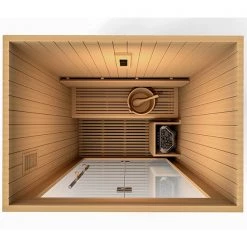 Golden Designs 2 Person Traditional Steam Sauna - Canadian Red Cedar