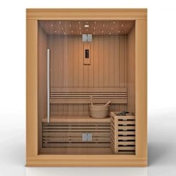 Golden Designs 2 Person Traditional Steam Sauna - Canadian Red Cedar