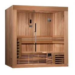 Golden Designs Copenhagen Edition 3 Person Traditional Steam Sauna - Canadian Red Cedar Heat Therapy 13 Golden Designs Copenhagen Edition 3 Person Traditional Steam Sauna - Canadian Red Cedar Heat Therapy