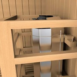 Golden Designs Copenhagen Edition 3 Person Traditional Steam Sauna - Canadian Red Cedar Heat Therapy 17 Golden Designs Copenhagen Edition 3 Person Traditional Steam Sauna - Canadian Red Cedar Heat Therapy