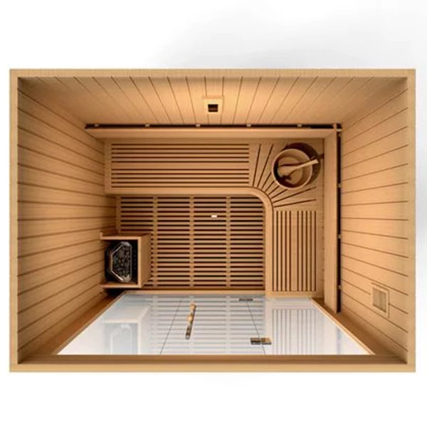 Golden Designs Copenhagen Edition 3 Person Traditional Steam Sauna - Canadian Red Cedar Heat Therapy 4 Golden Designs Copenhagen Edition 3 Person Traditional Steam Sauna - Canadian Red Cedar Heat Therapy