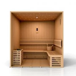 Golden Designs Copenhagen Edition 3 Person Traditional Steam Sauna - Canadian Red Cedar Heat Therapy 16 Golden Designs Copenhagen Edition 3 Person Traditional Steam Sauna - Canadian Red Cedar Heat Therapy
