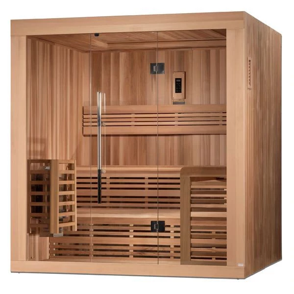 Golden Designs Osla Edition 6 Person Traditional Steam Sauna - Canadian Red Cedar Heat Therapy 2 Golden Designs Osla Edition 6 Person Traditional Steam Sauna - Canadian Red Cedar Heat Therapy