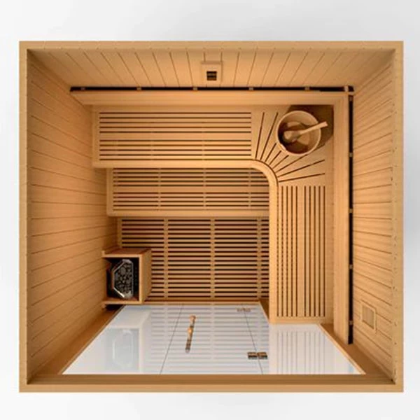 Golden Designs Osla Edition 6 Person Traditional Steam Sauna - Canadian Red Cedar Heat Therapy 4 Golden Designs Osla Edition 6 Person Traditional Steam Sauna - Canadian Red Cedar Heat Therapy