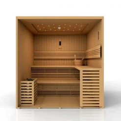 Golden Designs Osla Edition 6 Person Traditional Steam Sauna - Canadian Red Cedar Heat Therapy 16 Golden Designs Osla Edition 6 Person Traditional Steam Sauna - Canadian Red Cedar Heat Therapy
