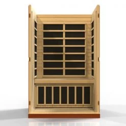 Dynamic Saunas Heat Therapy Dynamic Vittoria 2-person Low EMF FAR Infrared Sauna (Canadian Hemlock)