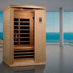 Dynamic Saunas Dynamic Venice Elite 2-person Ultra Low EMF FAR Infrared Sauna (Canadian Hemlock)