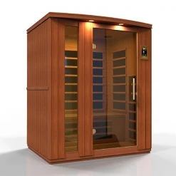 Dynamic Saunas Dynamic Lugano 3-person Low EMF FAR Infrared Sauna (Canadian Hemlock)