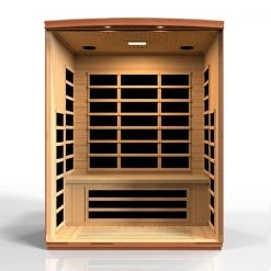 Dynamic Saunas Dynamic Lugano 3-person Low EMF FAR Infrared Sauna (Canadian Hemlock)