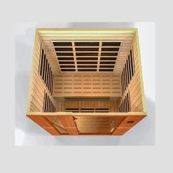 Dynamic Saunas Dynamic Lugano 3-person Low EMF FAR Infrared Sauna (Canadian Hemlock)