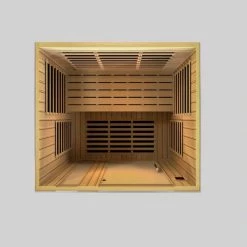 Dynamic Saunas Dynamic Lugano 3-person Low EMF FAR Infrared Sauna (Canadian Hemlock)