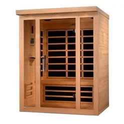 Dynamic Saunas Dynamic Vila 3-person Ultra Low EMF FAR Infrared Sauna (Canadian Hemlock) Heat Therapy