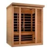 Dynamic Saunas Dynamic Vila 3-person Ultra Low EMF FAR Infrared Sauna (Canadian Hemlock) Heat Therapy
