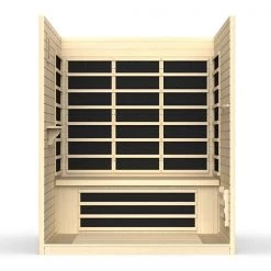 Dynamic Saunas Dynamic Vila 3-person Ultra Low EMF FAR Infrared Sauna (Canadian Hemlock) Heat Therapy