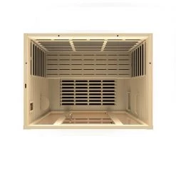 Dynamic Saunas Dynamic Vila 3-person Ultra Low EMF FAR Infrared Sauna (Canadian Hemlock) Heat Therapy