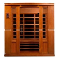 Dynamic Saunas Dynamic Bergamo 4-person Low EMF FAR Infrared Sauna (Canadian Hemlock) Heat Therapy