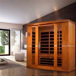 Dynamic Saunas Dynamic Bergamo 4-person Low EMF FAR Infrared Sauna (Canadian Hemlock) Heat Therapy 18 Dynamic Saunas Dynamic Bergamo 4-person Low EMF FAR Infrared Sauna (Canadian Hemlock) Heat Therapy