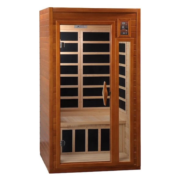 Dynamic Saunas Dynamic Barcelona Elite 1-2-person Ultra Low EMF FAR Infrared Sauna (Canadian Hemlock) Heat Therapy 4 Dynamic Saunas Dynamic Barcelona Elite 1-2-person Ultra Low EMF FAR Infrared Sauna (Canadian Hemlock) Heat Therapy