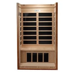 Dynamic Saunas Dynamic Barcelona Elite 1-2-person Ultra Low EMF FAR Infrared Sauna (Canadian Hemlock) Heat Therapy 12 Dynamic Saunas Dynamic Barcelona Elite 1-2-person Ultra Low EMF FAR Infrared Sauna (Canadian Hemlock) Heat Therapy