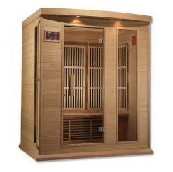 Maxxus Saunas Maxxus 3-Person Low EMF FAR Infrared Sauna (Canadian Hemlock)