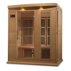 Maxxus Saunas Maxxus 3-Person Low EMF FAR Infrared Sauna (Canadian Hemlock)