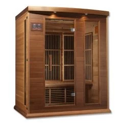 Maxxus Saunas Maxxus 3-Person Low EMF FAR Infrared Sauna (Canadian Red Cedar)