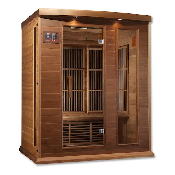 Maxxus Saunas Maxxus 3-Person Low EMF FAR Infrared Sauna (Canadian Red Cedar) 1 Maxxus Saunas Maxxus 3-Person Low EMF FAR Infrared Sauna (Canadian Red Cedar)