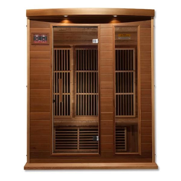Maxxus Saunas Maxxus 3-Person Low EMF FAR Infrared Sauna (Canadian Red Cedar) 2 Maxxus Saunas Maxxus 3-Person Low EMF FAR Infrared Sauna (Canadian Red Cedar)