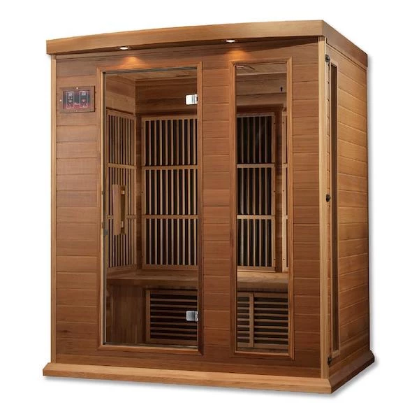 Maxxus Saunas Maxxus 3-Person Low EMF FAR Infrared Sauna (Canadian Red Cedar) 3 Maxxus Saunas Maxxus 3-Person Low EMF FAR Infrared Sauna (Canadian Red Cedar)