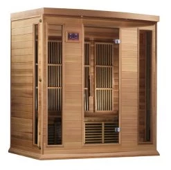 Maxxus Saunas Maxxus 4-Person Low EMF FAR Infrared Sauna (Canadian Red Cedar)