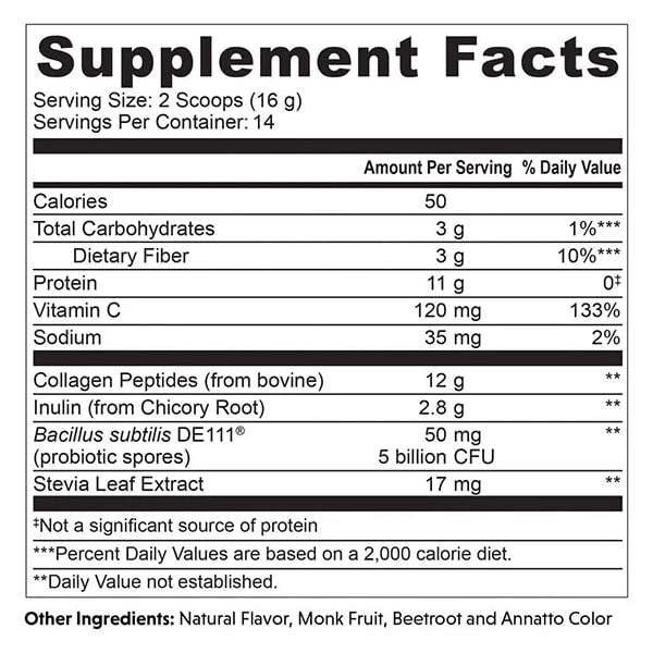 Great Lakes Wellness Daily Digestion Collagen - Honey + Cinnamon 4 Great Lakes Wellness Daily Digestion Collagen - Honey + Cinnamon