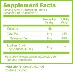 Vitamins & Supplements Great Lakes Wellness Organic MCT Oil