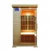 Heat Therapy SunRay Barrett 1 Person Hemlock Sauna With Carbon Heaters