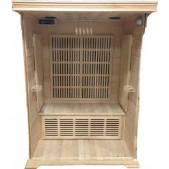 SunRay Cordova 2 Person Cedar Sauna With Carbon Heaters & Vertical Heater Panels Heat Therapy
