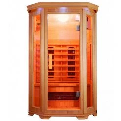 SunRay Heathrow 2 Person Hemlock Sauna With Ceramic Heaters