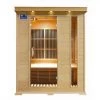 SunRay Aspen 3 Person Hemlock Sauna With Carbon Heaters