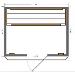 SunRay Sequoia 4 Person Cedar Sauna With Carbon Heaters
